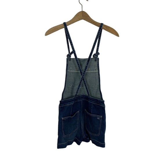 American Eagle Outfitters Hi-Rise Fitted Shorts Overalls Shortall 4 - Picture 3 of 7